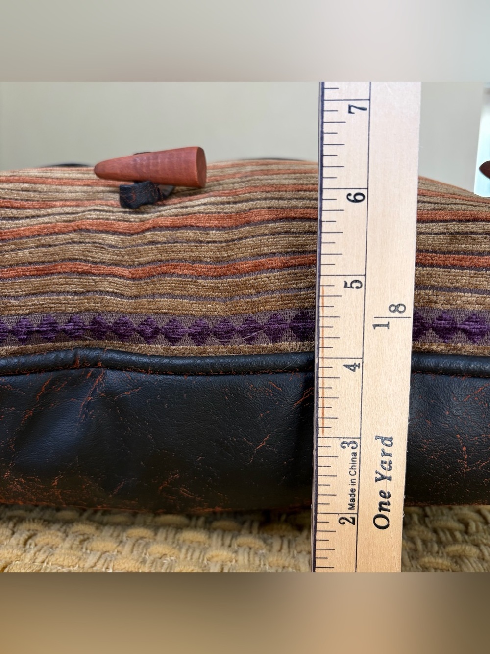 Croscill Pillow Rustic Southwestern Toggle Button Chenille 20 x 20 Cabin - Picture 11 of 11